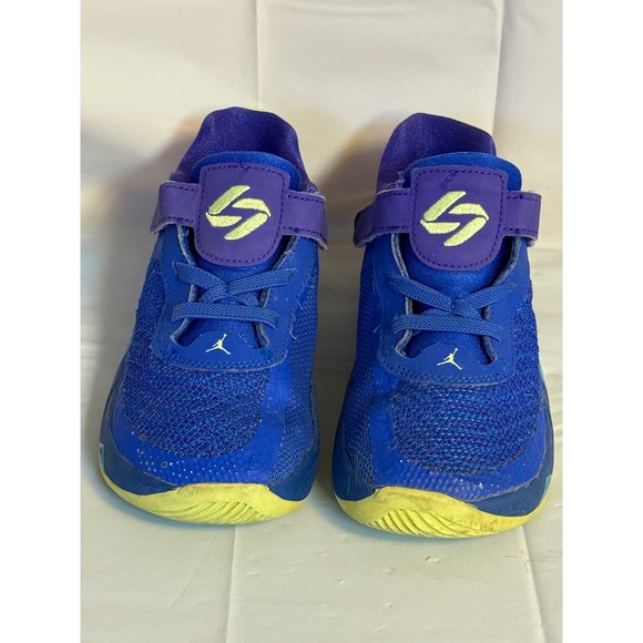 Jordan Other - Jordan Toddler Shoes Blue Purple Yellow Basketball Sneakers US 10C